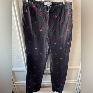 Vintage Northern Isles Embroidered Reindeer HOLIDAY Cords